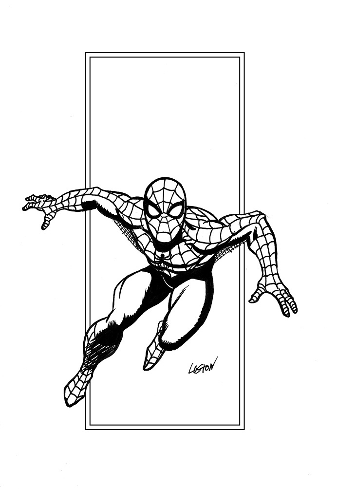 Spider-man action shot